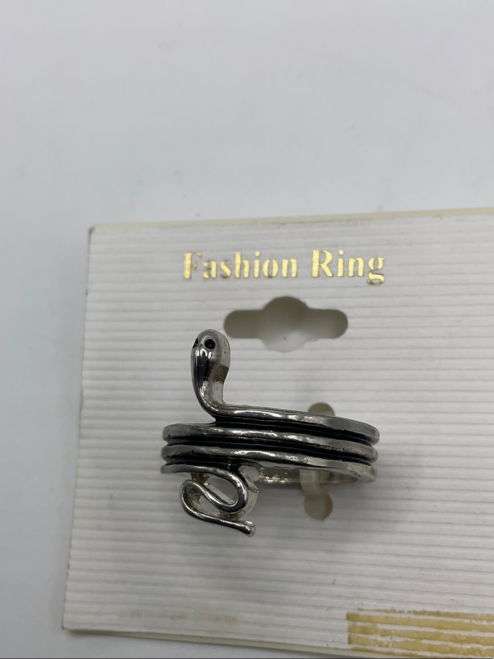 Fashion Jewelry Silver Snake Wrap Ring - Silver